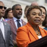 Co-Chair Lee speaks at 2024 Dobbs anniversary press conference