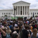 Protesters outside SCOTUS 2022