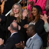 Kate Cox, Latorya Beasley in First Lady's box at SOTU