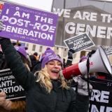 Demonstrators at 2022 March for Life