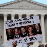 Abortion rights sign outside SCOTUS, May 2022