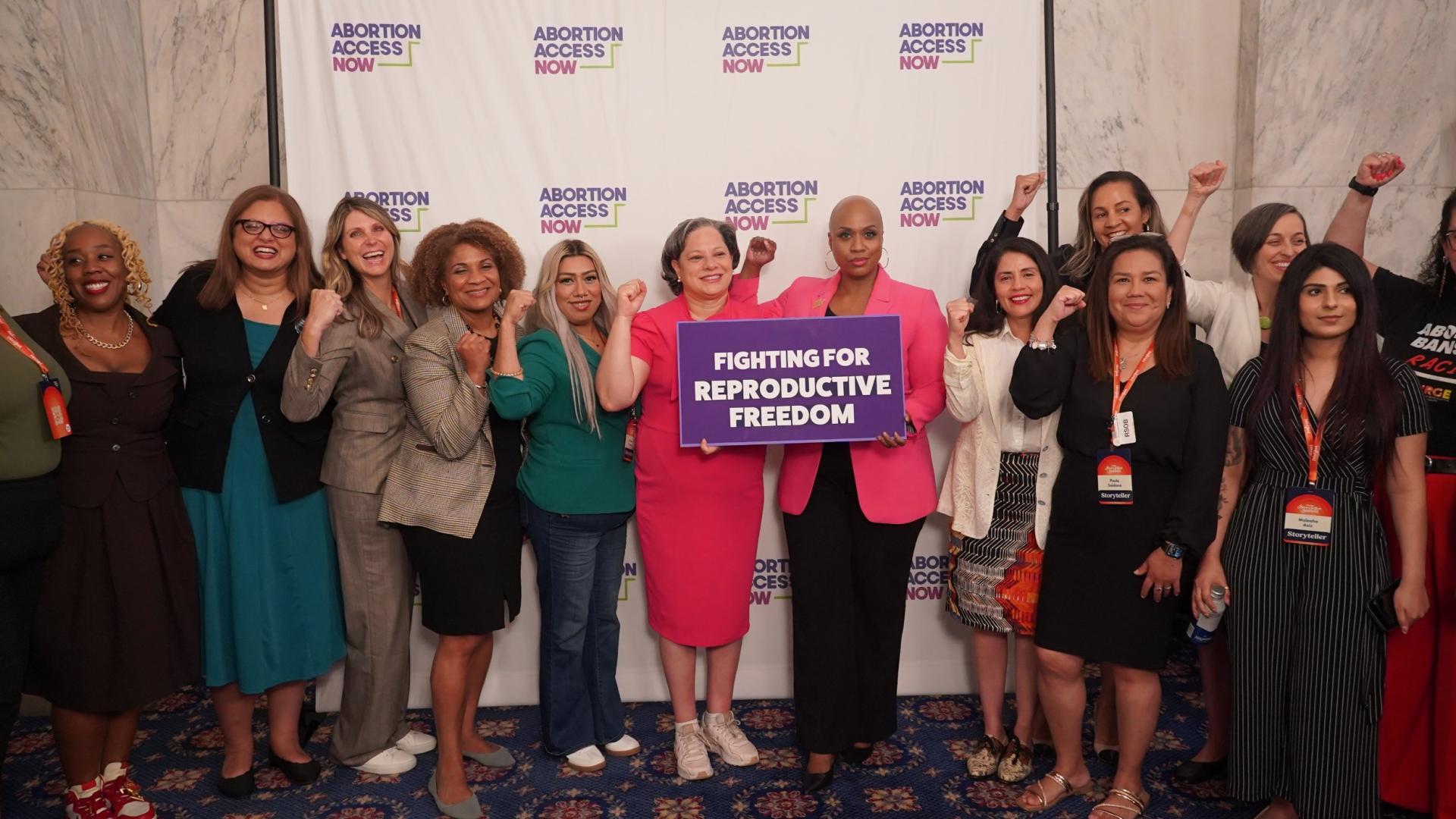 Co-Chair Ayanna Pressley and Task Force Chair McClellan join advocates and storytellers on Dobbs anniversary.