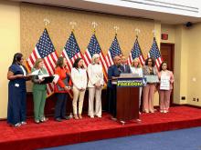 Co-Chair Pressley Speaks at Dobbs Anniversary Press Conference